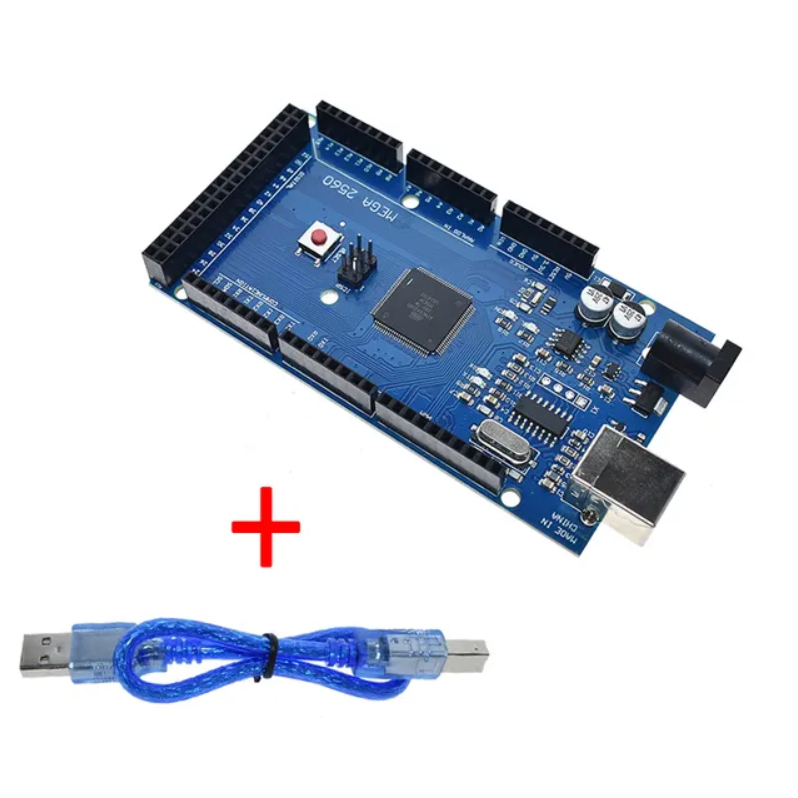 Placa de Desenvolvimento Arduino MEGA 2560 chip 16u2 ATmega2560 ...