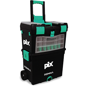 Caixa de Ferramentas Dupla com Rodas