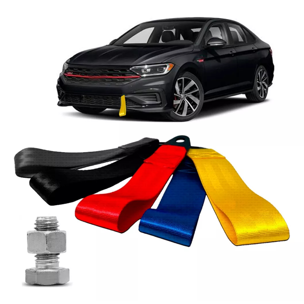 Tow Strap Cinta Fita Reboque Para Choque Dianteiro Universal Civic Fit ...