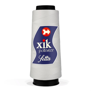 Linha Setta Cor 100 Natural Xik Poliéster Costura 120 Cone