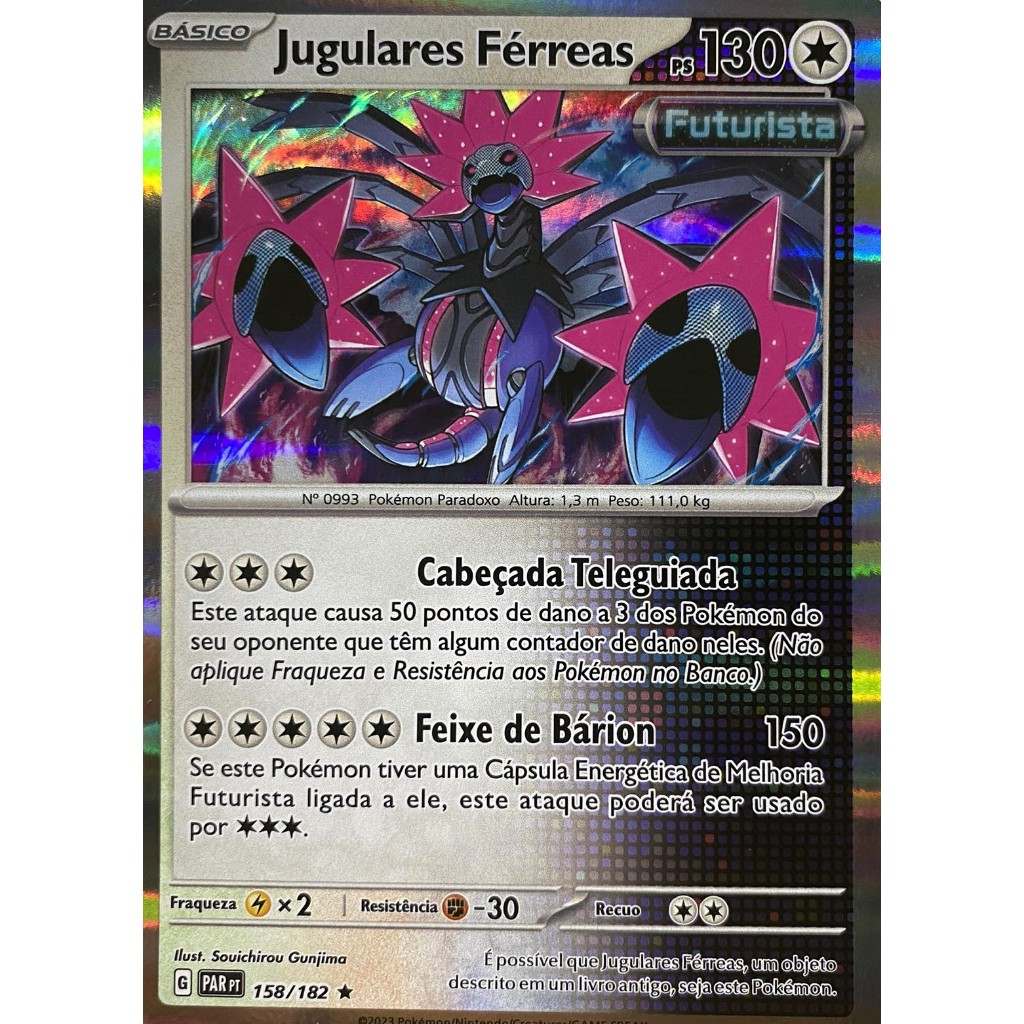Cartas Raras Holograficas Futurista e Ancestral Coleção Fenda Paradoxal ...