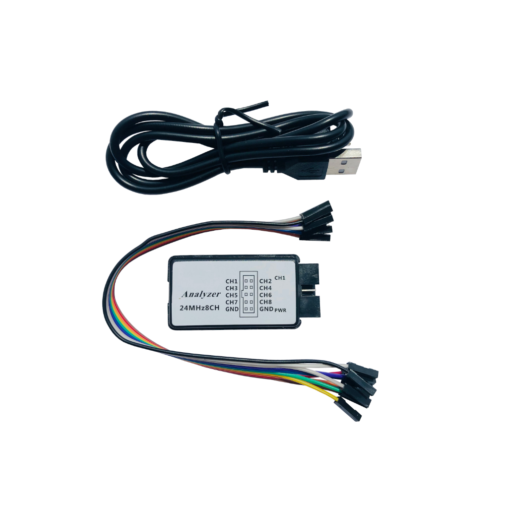USB Logic Analyzer 24MHz Mini Digital Pocket Size 8 Channel Input Memory Device Set - Foto 13