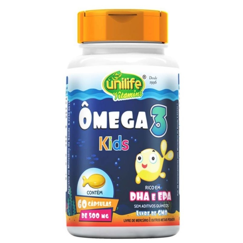 
Ômega 3 Kids 500mg 60 Cápsulas Unilife

