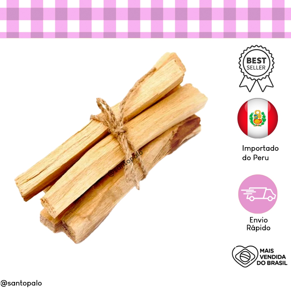 Palo Santo 5 unidades 100% Natural Peruano - versão palito