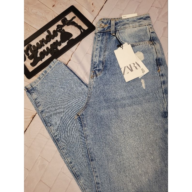 calça mom jeans zara