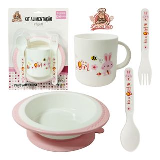 Talheres Infantil Bebe Bambu e Silicone Introdução Alimentar - Buba - Kit  Talher Infantil - Magazine Luiza