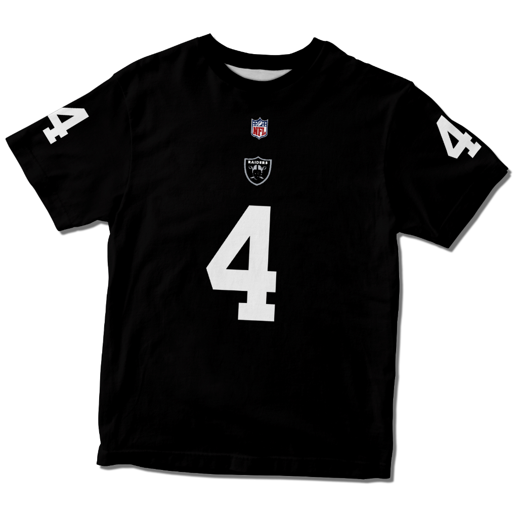 Camisa Camiseta Las Vegas Raiders Preta Carr