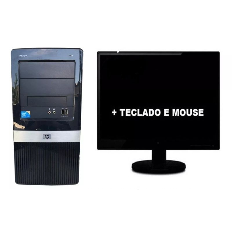 KIT Pc Computador Completo HP Compaq Processador Core 2 Duo Memoria 4gb ...