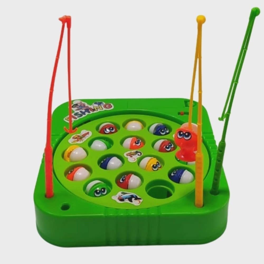 Brinquedo Jogo Pesca Peixe Grande Infantil Pescaria Maluca 24 peixes - BBR  Toys