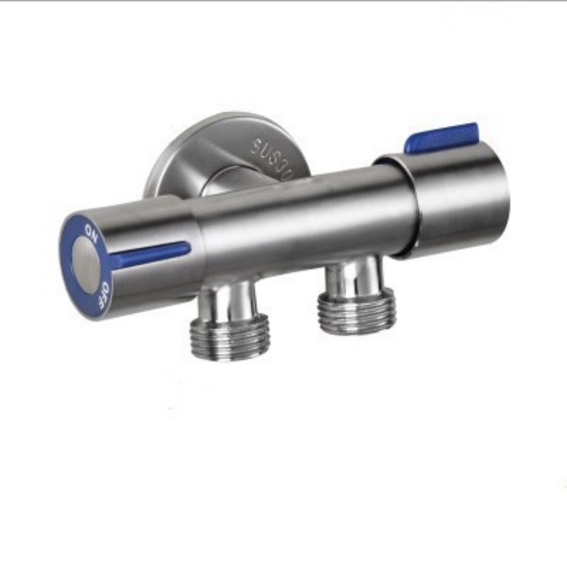 Válvula De Saída Dupla Para Torneira, Cozinha, Banheiro, Cor Prata