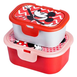 JOGO COM 2 POTES TAMPA FIXA DISNEY MICKEY E MINNIE AVON 600ml e 1lt