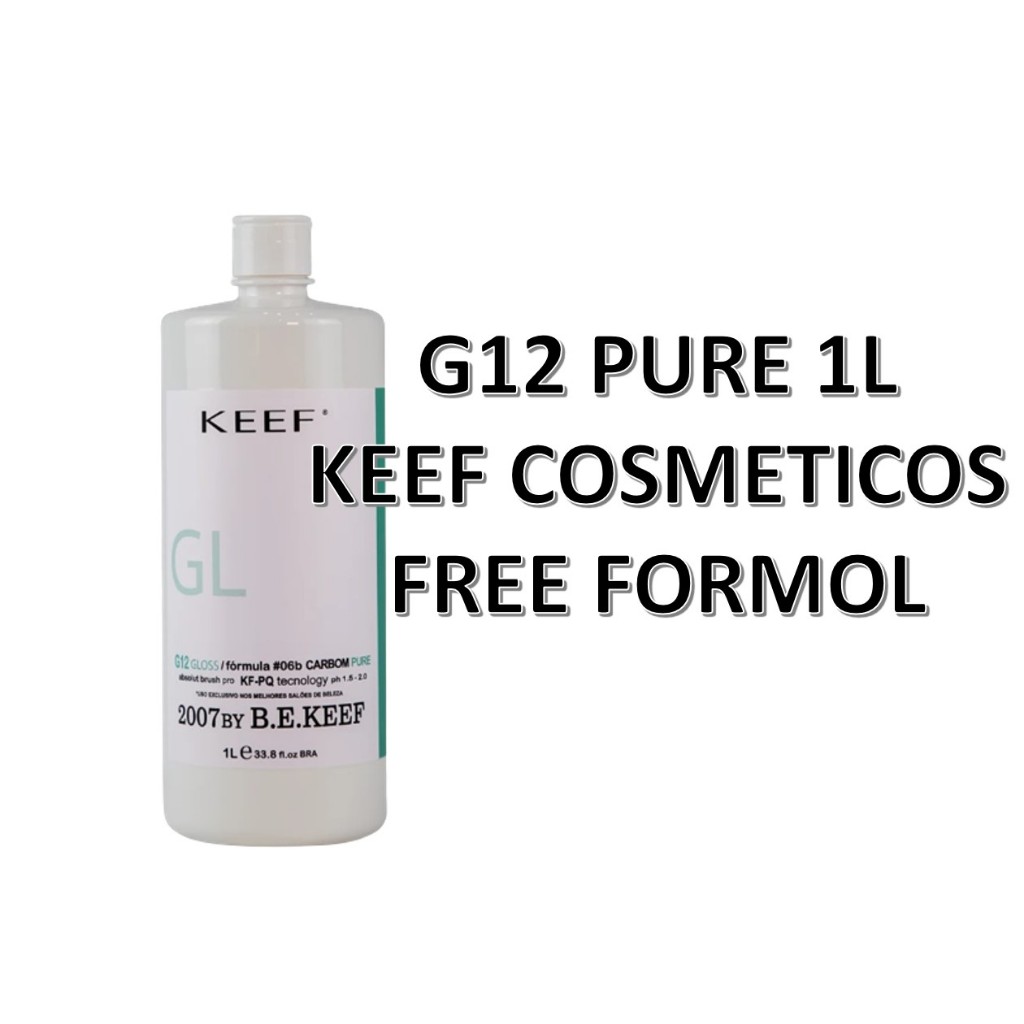 Progressiva Sem Formol Liso G12 Pure Carbon Keef Original 1L - KEEF ...