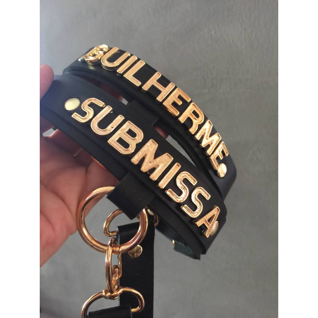 Coleira BDSM FETICHE Personalizada