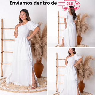 vestido longo em Promoção na Shopee Brasil 2024