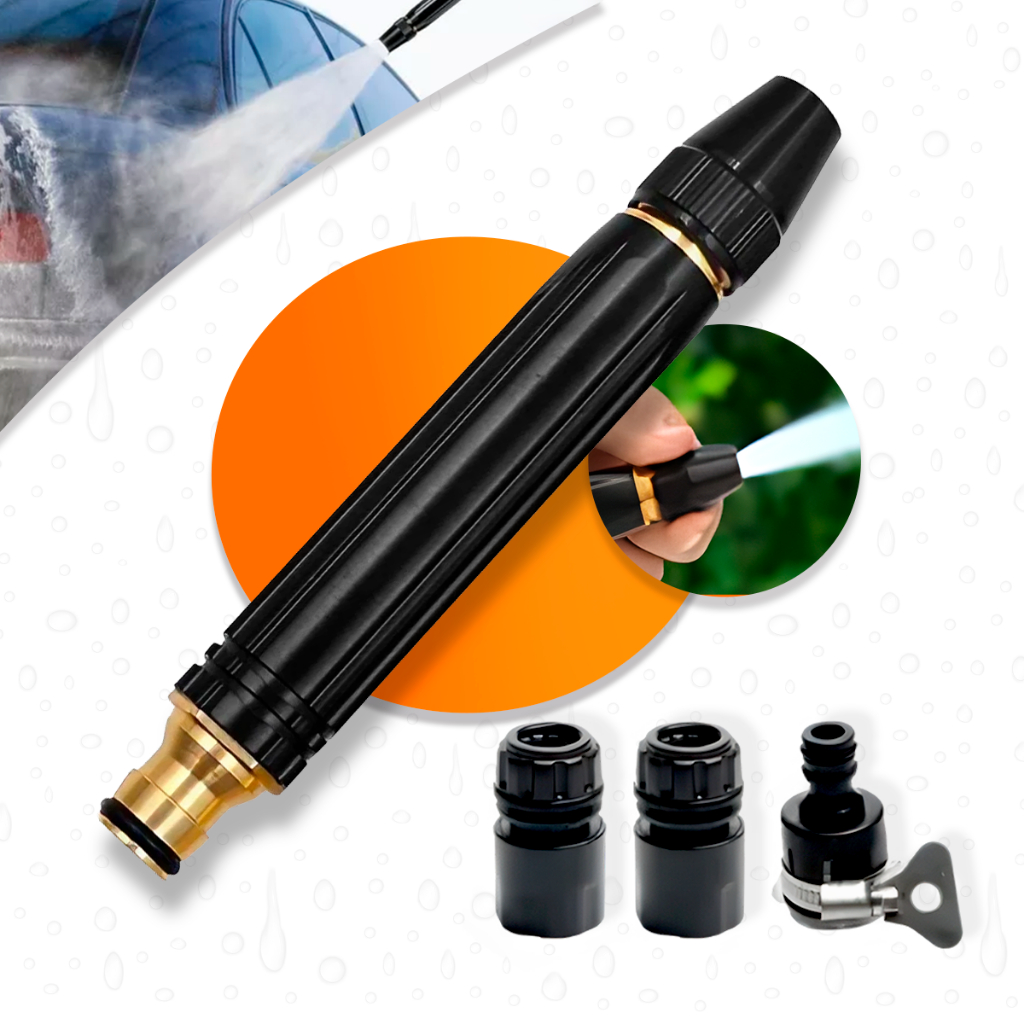 Bico Alta Pressão Para Mangueiras Com Três Tipos De Jato Diferentes