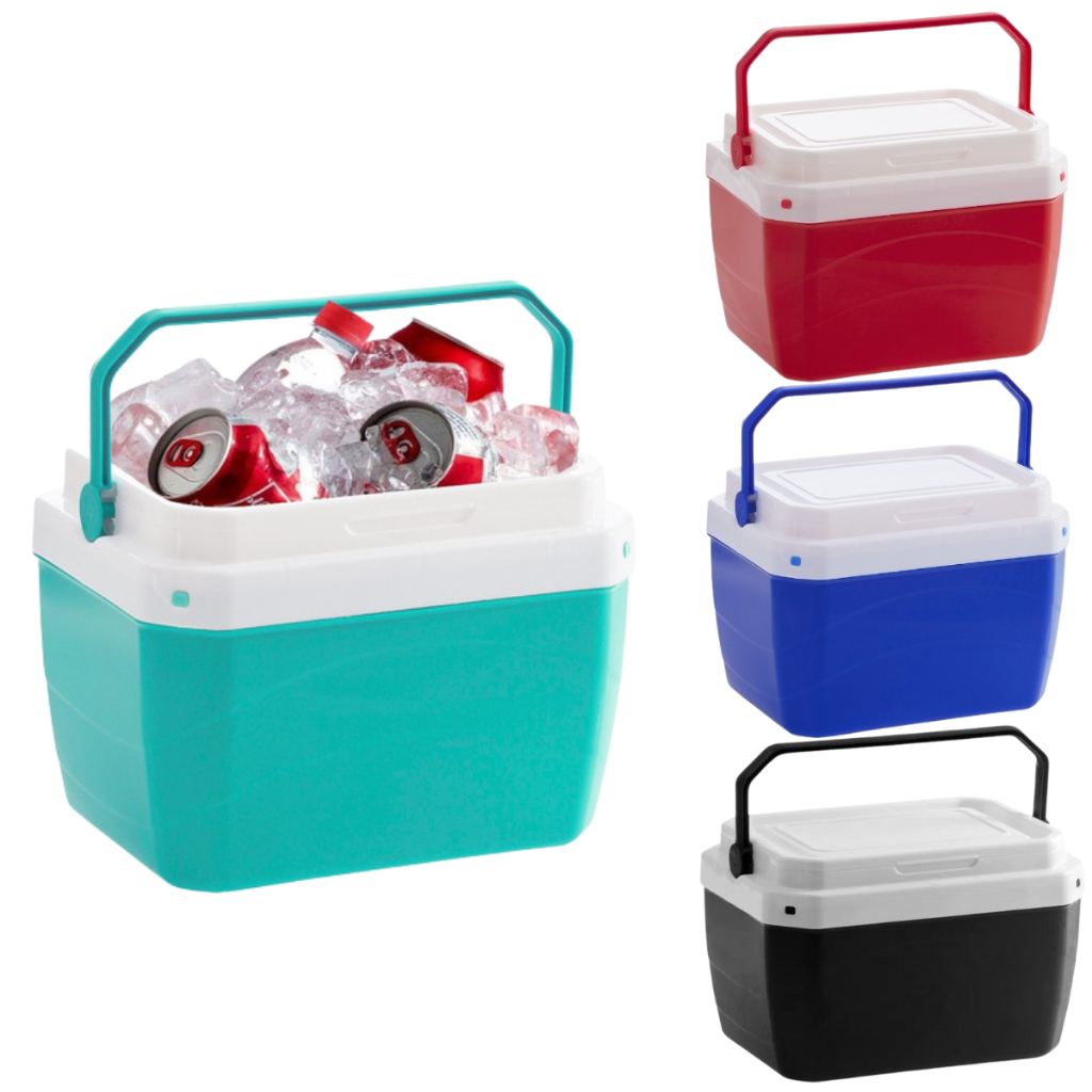 Caixa Térmica Grande 6L 9 Latas Cooler Pequeno com Alça Praia