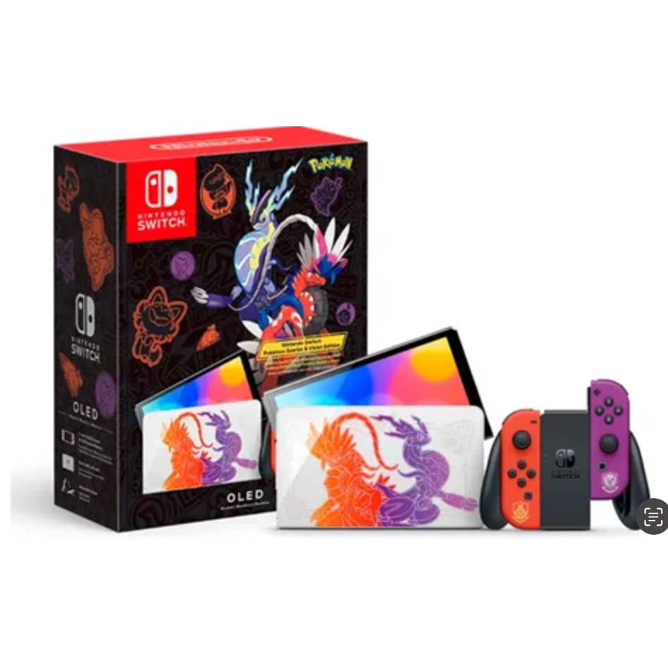 Nintendo Switch OLED 64GB Splatoon 3 Edition cor gradiente azul e gradiente  amarelo e preto