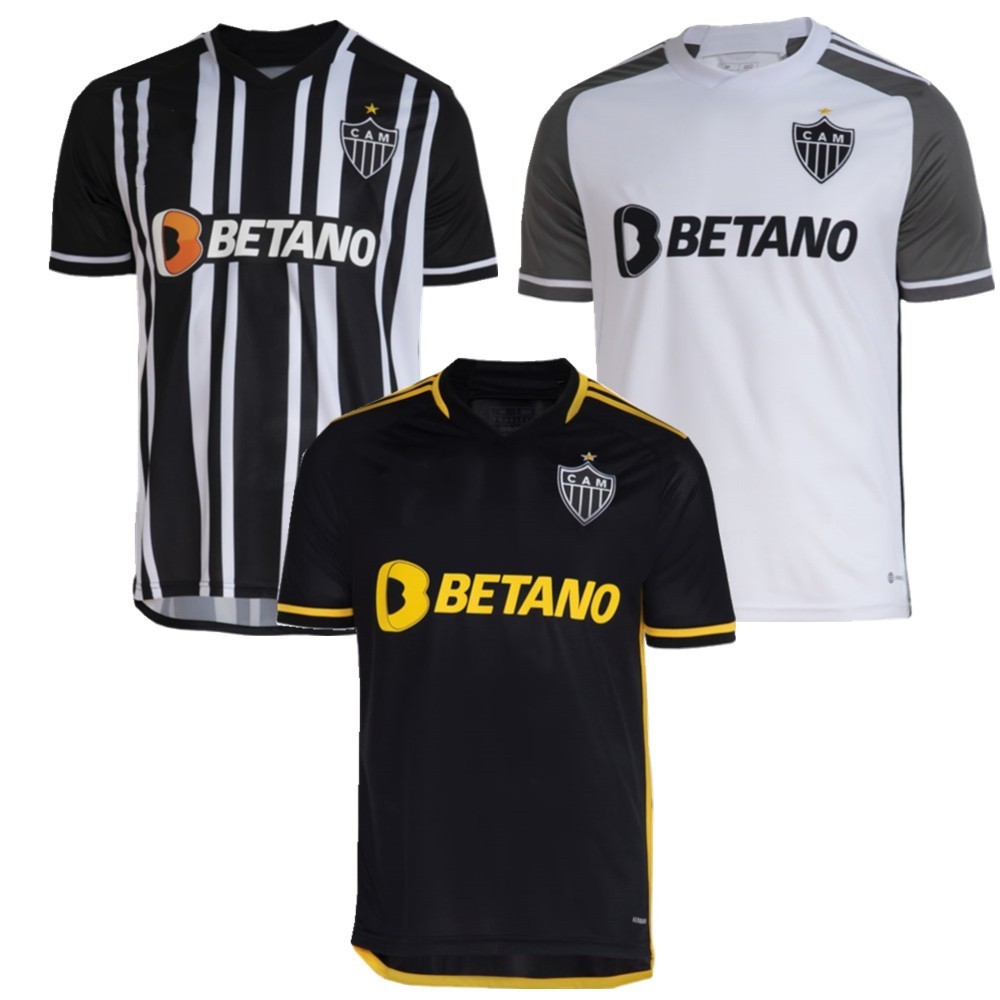 Camisa branca do Atlético Mineiro 2023-2024 tem imagem vazada
