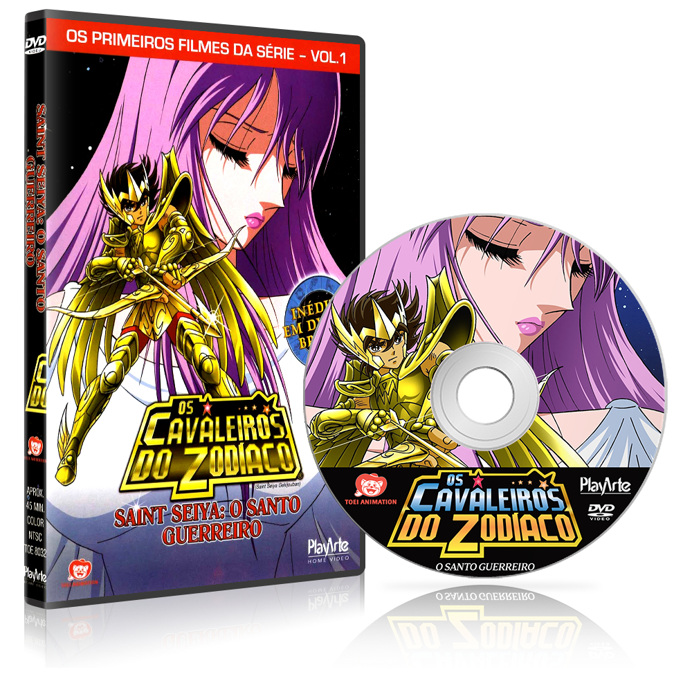 DVD Coleção Os Cavaleiros do Zodíaco com 7 Filmes - Alta Qualidade
