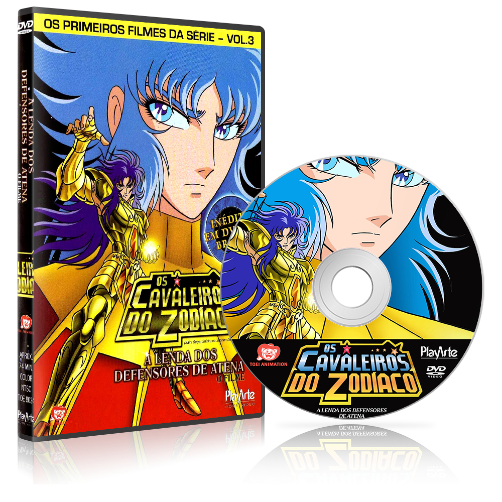 DVD Coleção Os Cavaleiros do Zodíaco com 7 Filmes - Alta Qualidade