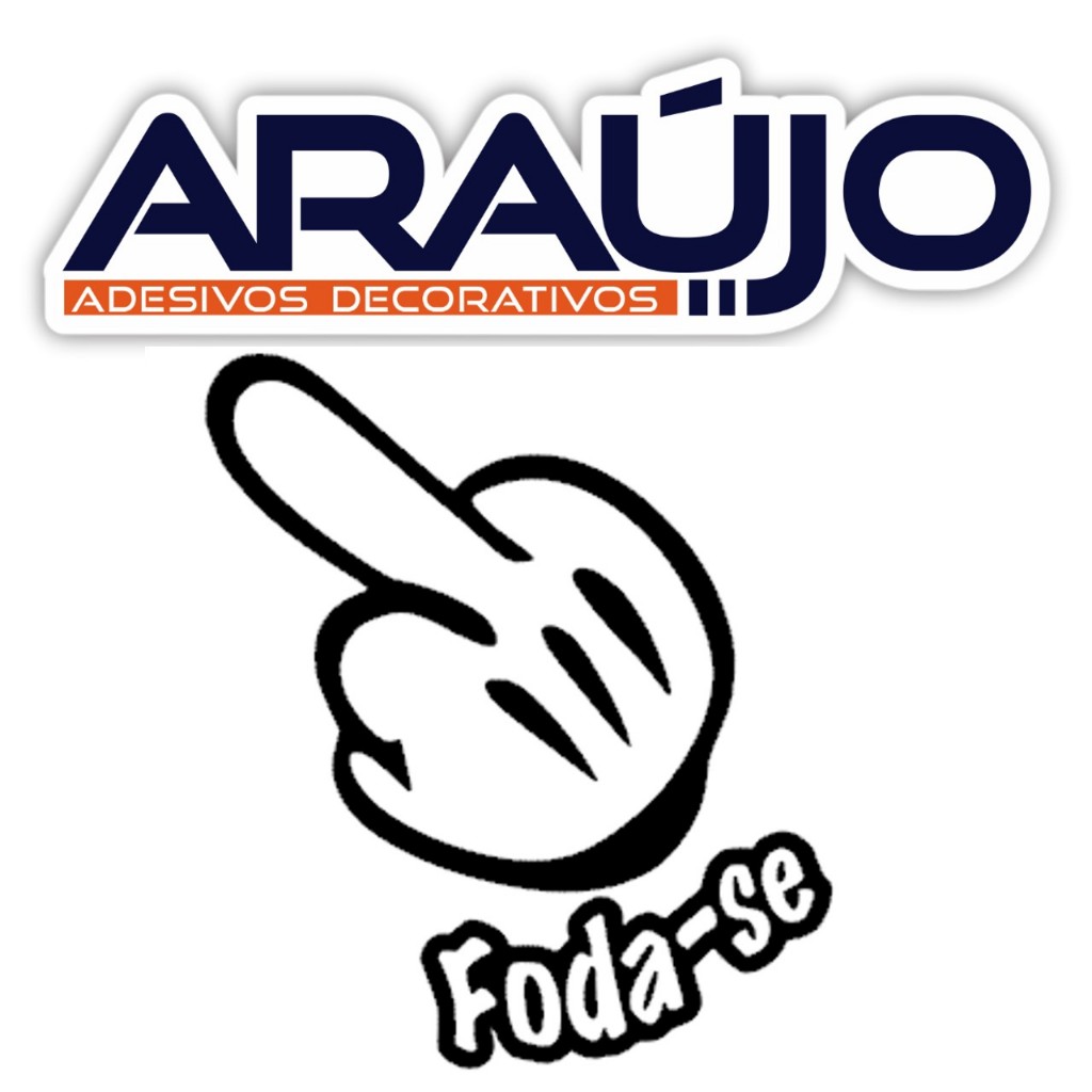 Adesivo Foda se Com Dedo Do Meio Para Carro E Moto Personalizado 