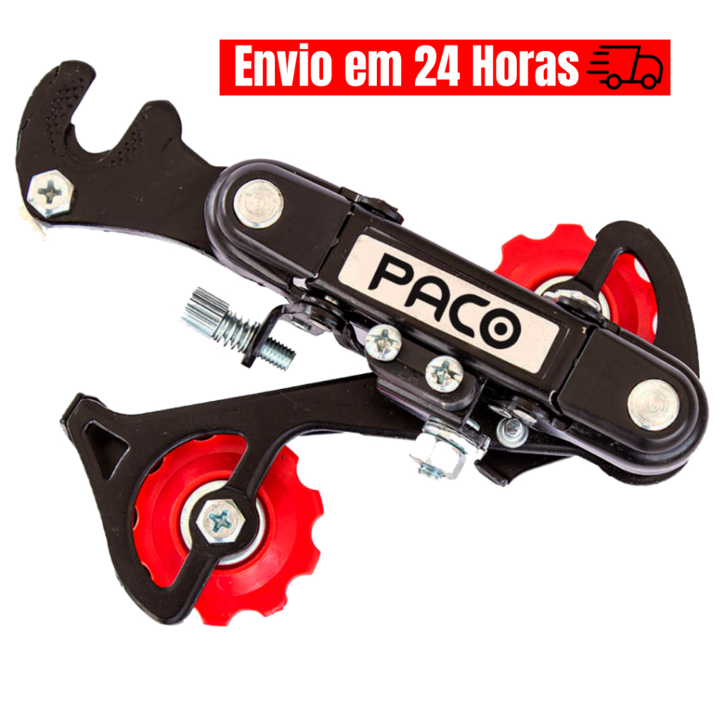 Cambio Traseiro Bike 6v 7v Com Gancheira Para Bicicleta Mtb 18/21Marchas