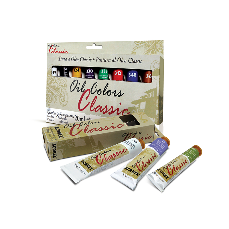 Tinta a Óleo para Pintura em Tela 20ml Acrilex - Escolha a cor | Shopee ...