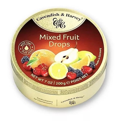 Bala Cavendish & Harvey Mixed Fruit Drops 200g Shopee Brasil