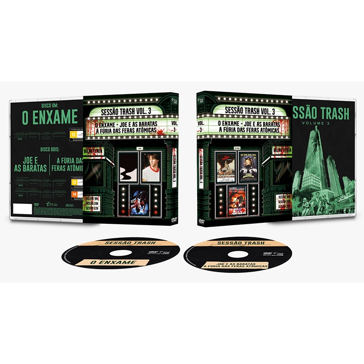 Box Dvd Sessão Trash Volume 3 ( O Enxame + Joe e as Baratas + A