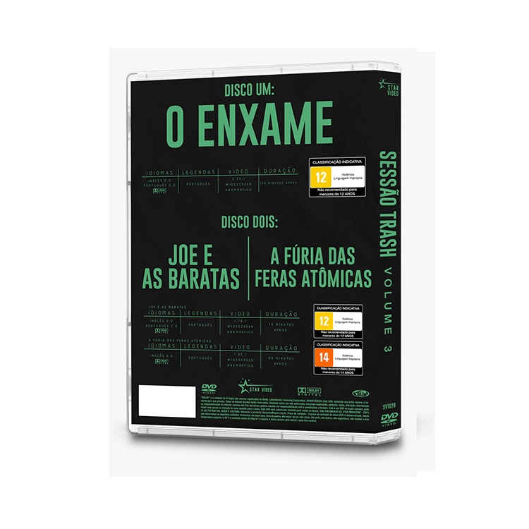 Box Dvd Sessão Trash Volume 3 ( O Enxame + Joe e as Baratas + A