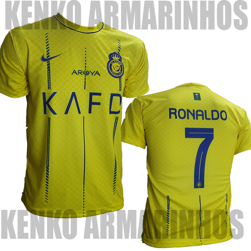 Camisa Al-Nassr FC Home 2022/2023 Amarela e Azul – Versão Jogador – KS  Sports – Camisas de Times e Seleções