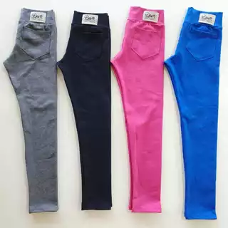Calça Legging menina Infantil 04 ao 16 cotton 8 algodão mais grossinho ideal para escola