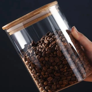 Pote Acrílico Com Tampa Multiuso Universal Quadrado Plástico 800ml 500ml 1000ml Super Vedação Transparente