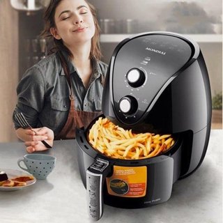 Fritadeira Elétrica sem Óleo/Air Fryer Mondial - New Pratic AF-31 Preto 3,5L com Timer