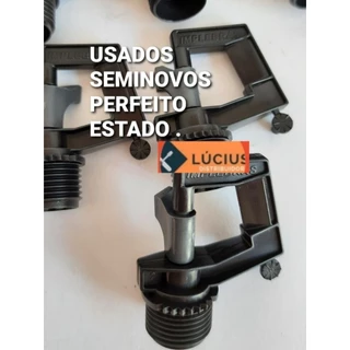 KIT 10 MICRO ASPERSOR MICRAO BAILARINA ROXO LILAS( USADO ) GOTEJO PRA MANGUEIRA IRRIGAÇÃO IMPLEBRAS TUBOMINAS