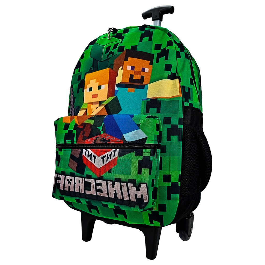 Minecraft Mochila Jogos de desenhos animados 3pcs Mochilas Escola Para  Meninas Meninos Set Primário Kid Alunos Alívio de Carga Mochilas