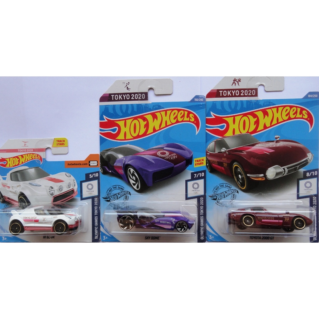 hot wheels oferta 3 minis toyota 2000 gt + sky dome + hi beam tokyo 2020 olimpiadas