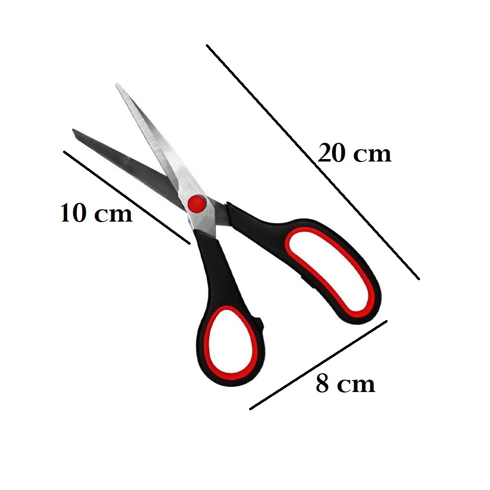 Tesoura Multiuso 20x8Cm Para Cortar Super Prática e Útil Para Cortar Embalagens e Papéis Top Útil De Cozinha