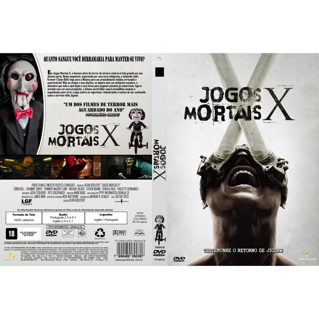 Bluray + Dvd Jogos Mortais - Coleção 8 Filmes - Lacrado