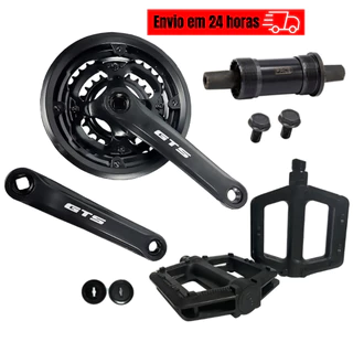 Pedivela Gts Bicicleta Pe De Vela Aro 26/29 Tipo Shimano Absolute Central Rolamento Eixo Ponta Quadrada Pedal Bike