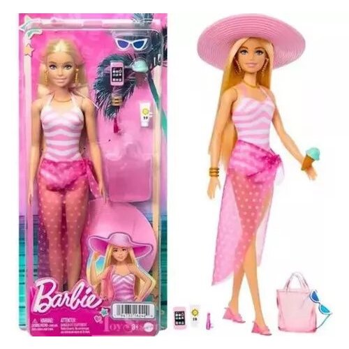 Barbie em Traje Rosa Ocidental com Chapéu de Cowboy HPK00 - Mattel