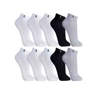 Kit 10 Pares Meia Soquete Cano Curto Algodão Masculina e Feminina Promoção