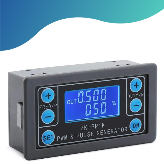 Gerador de Sinal Dual Mode ZK-PP1K, LCD PWM 1 Canal, 1Hz-150KHz, Duty ...
