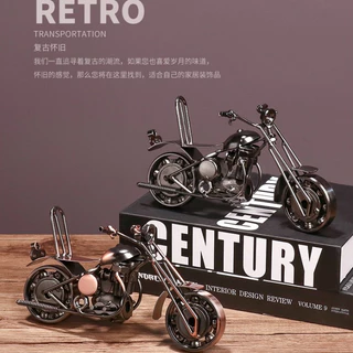 Motocicleta De Metal Para Decoração Moto De Ferro Miniatura16CM