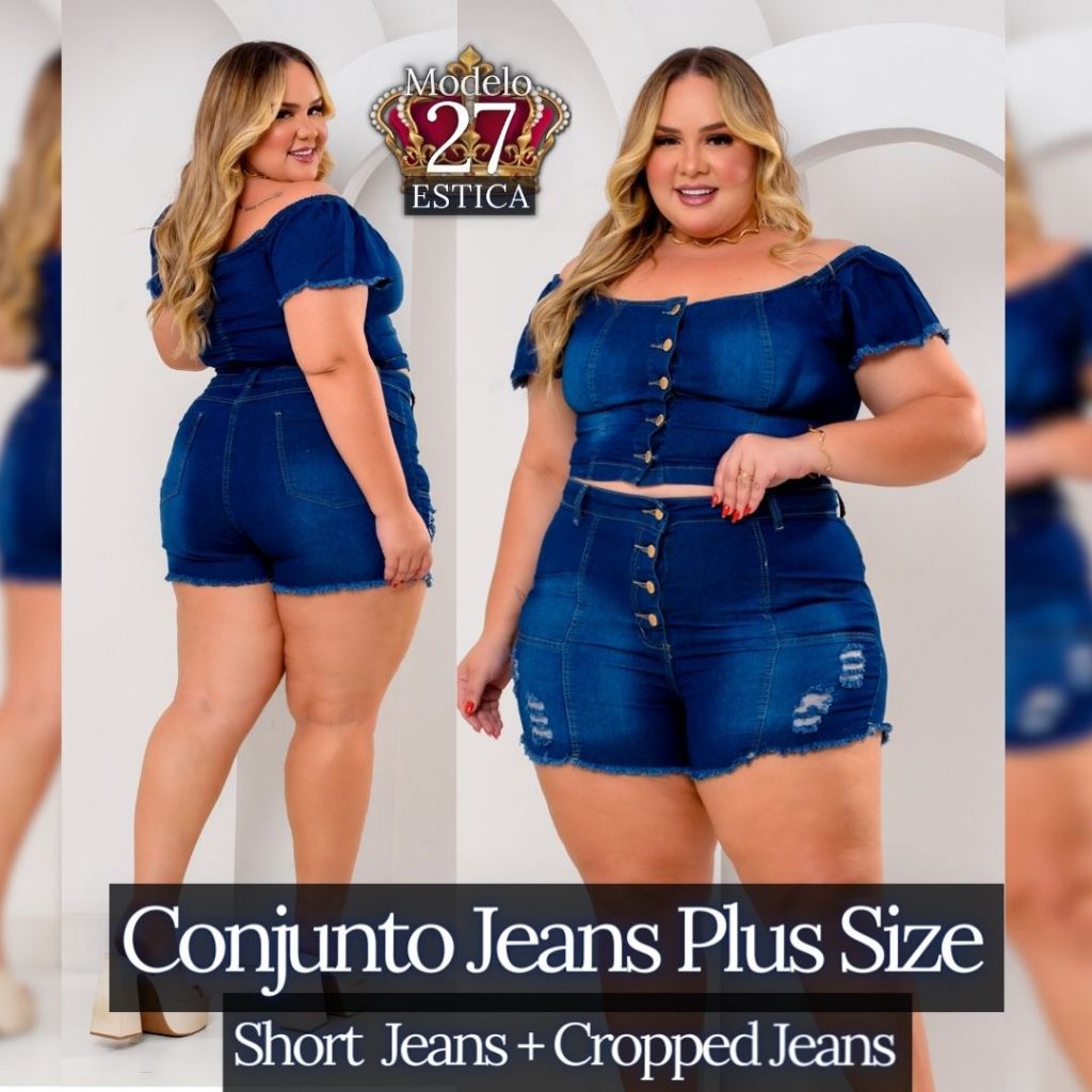 Conjunto Jeans Feminino em Promoção na Shopee Brasil 2024