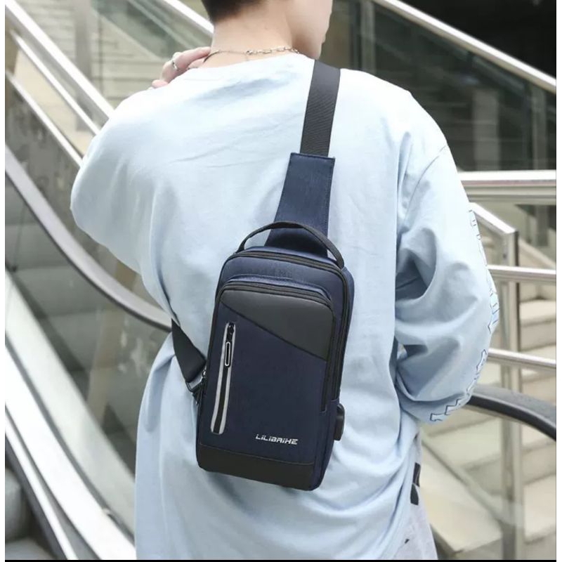 bolsa Transversal Saco Peito Masculino Ombro Ocasional Sacos 2023 Nova Marca De Moda 6028