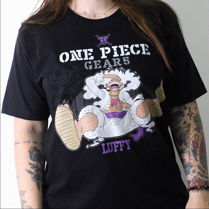 Camiseta Piticas One Piece Gears Luffy anime lançamento