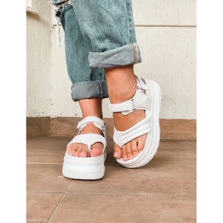 Papete Feminina Birken Tratorada Branca / Preta