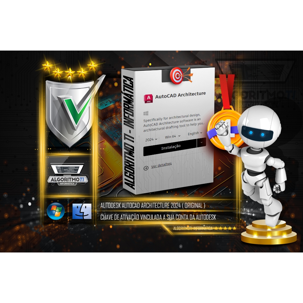 Autodesk AutoCAD Architecture 2024 ( LICENÇA ORIGINAL ) ANUAL | Shopee ...