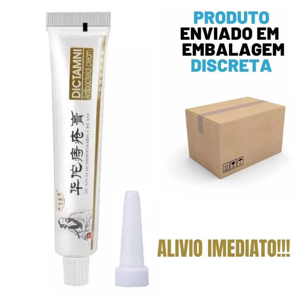 Pomada Para Hemorroidas Medicinal Chinesa Dictamni Original Fissuras Coceira Dor Alivio Imediato